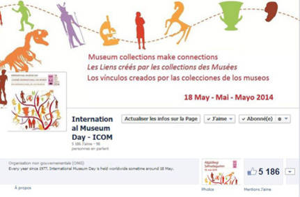 More than 5,000 likes on the International Museum Day 2014 Facebook page